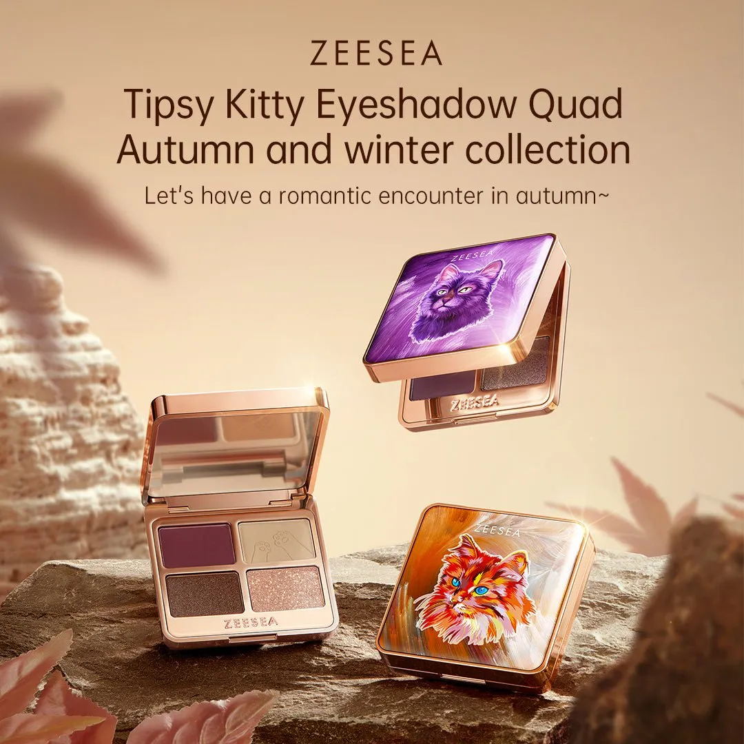 Autumn And Winter Tipsy Kitty Eyeshadow Quad