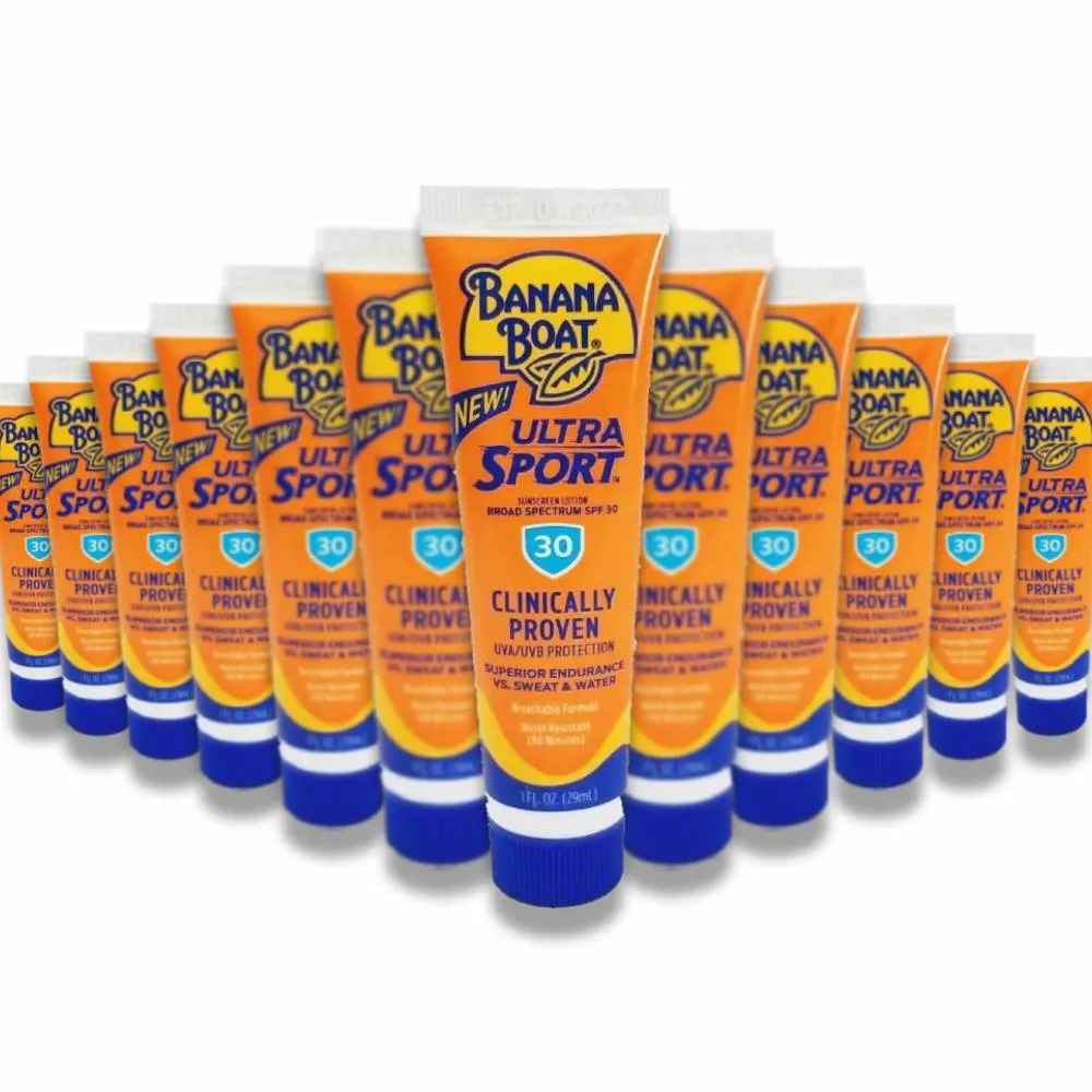 Banana Boat - Sport Performance Sunscreen Lotion 30 SPF 1 Oz, Jar - 24 Pack