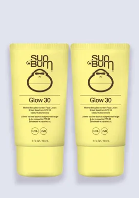 Sun Bum Glow SPF 30 Face Lotion 59ml - 2 Pack Saver